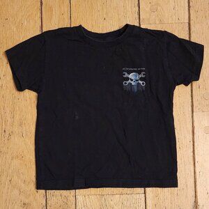 Chevrolet Racing Toddler Skull & Wrench Black T-Shirt Size 4T
